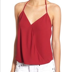 Madison & Berkeley Surplice Halter Tank